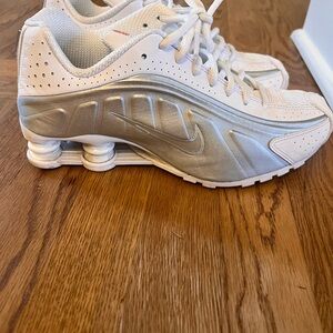 Nike White Textured Sneakers